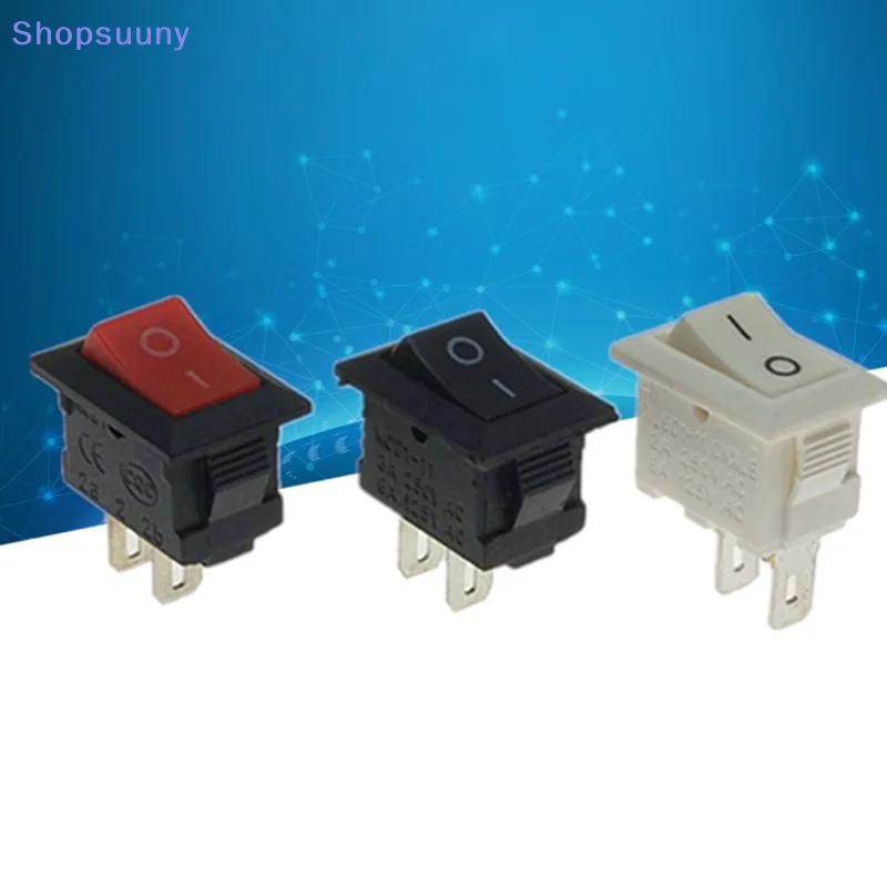 [SU]Mini 1Pcs 10*15mm 2Pin ON/OFF Boat Rocker Switch Car Truck Button Switch[SU]