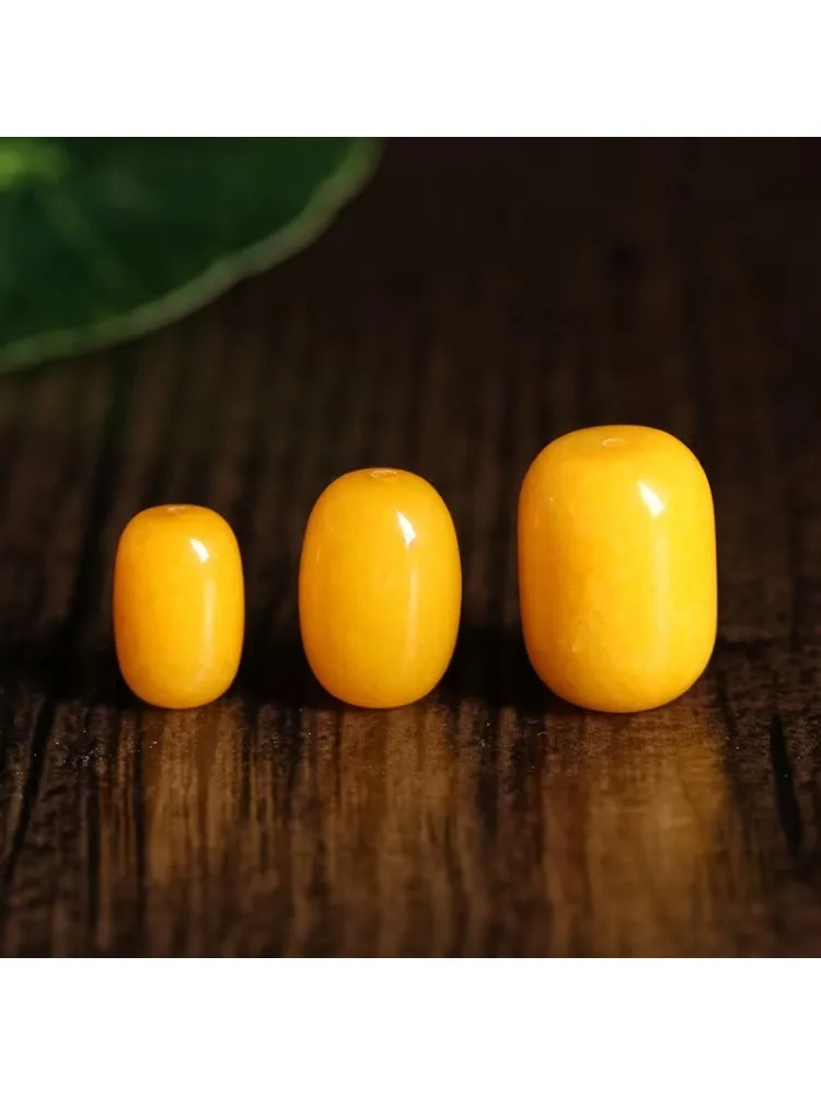 Naturalny chalcedon koraliki kubełkowe — zdjęcie 2