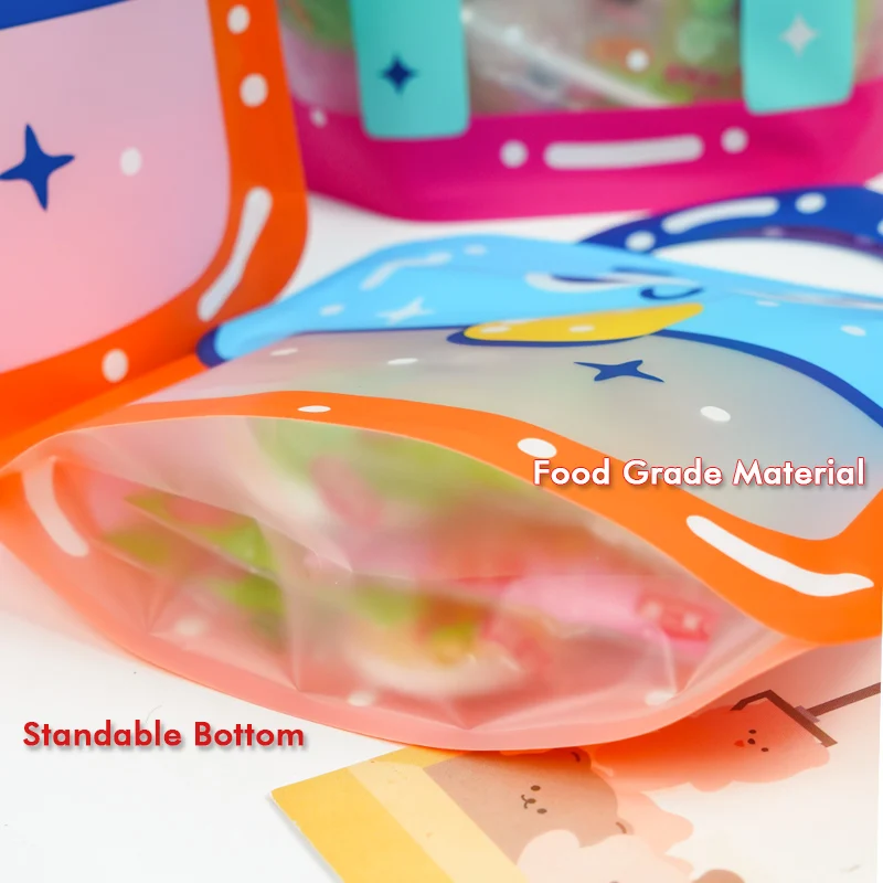 20/50pcs Kindertag Geburtstags feier Geschenk beutel Geschenkt üte Lebensmittel qualität Cartoon tragbare Macaron Farbe Abschluss versiegelung Taschen – Detail 6