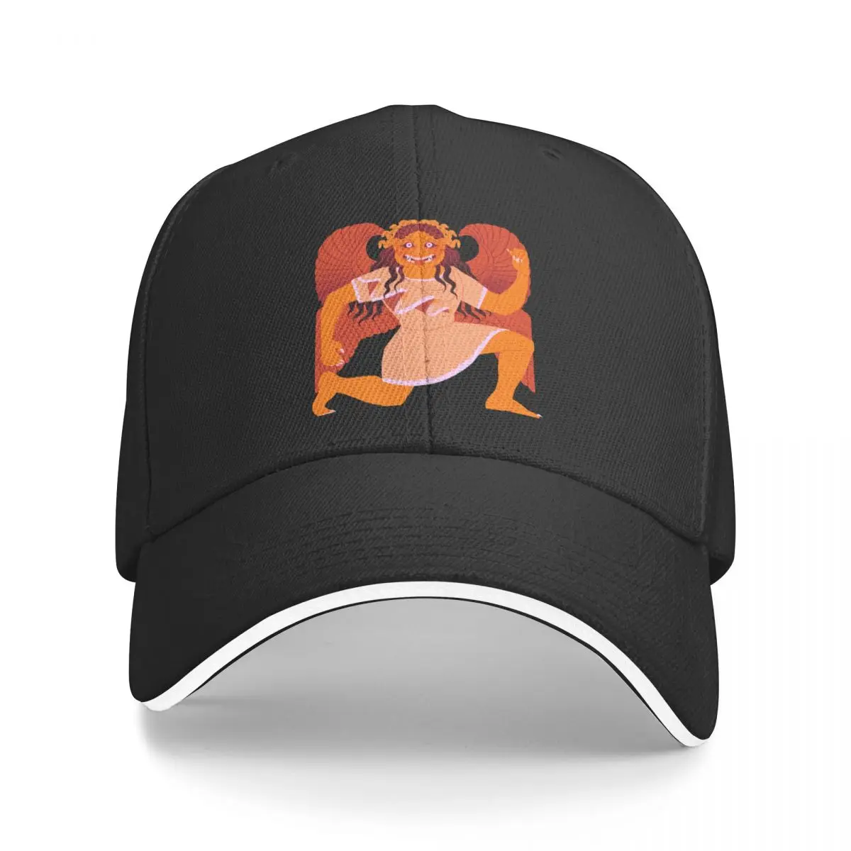 Archaic Gorgon - Orange Baseball Cap black Golf Cap Snapback Cap Luxury Man Hat Women's Golf Clothing Men's