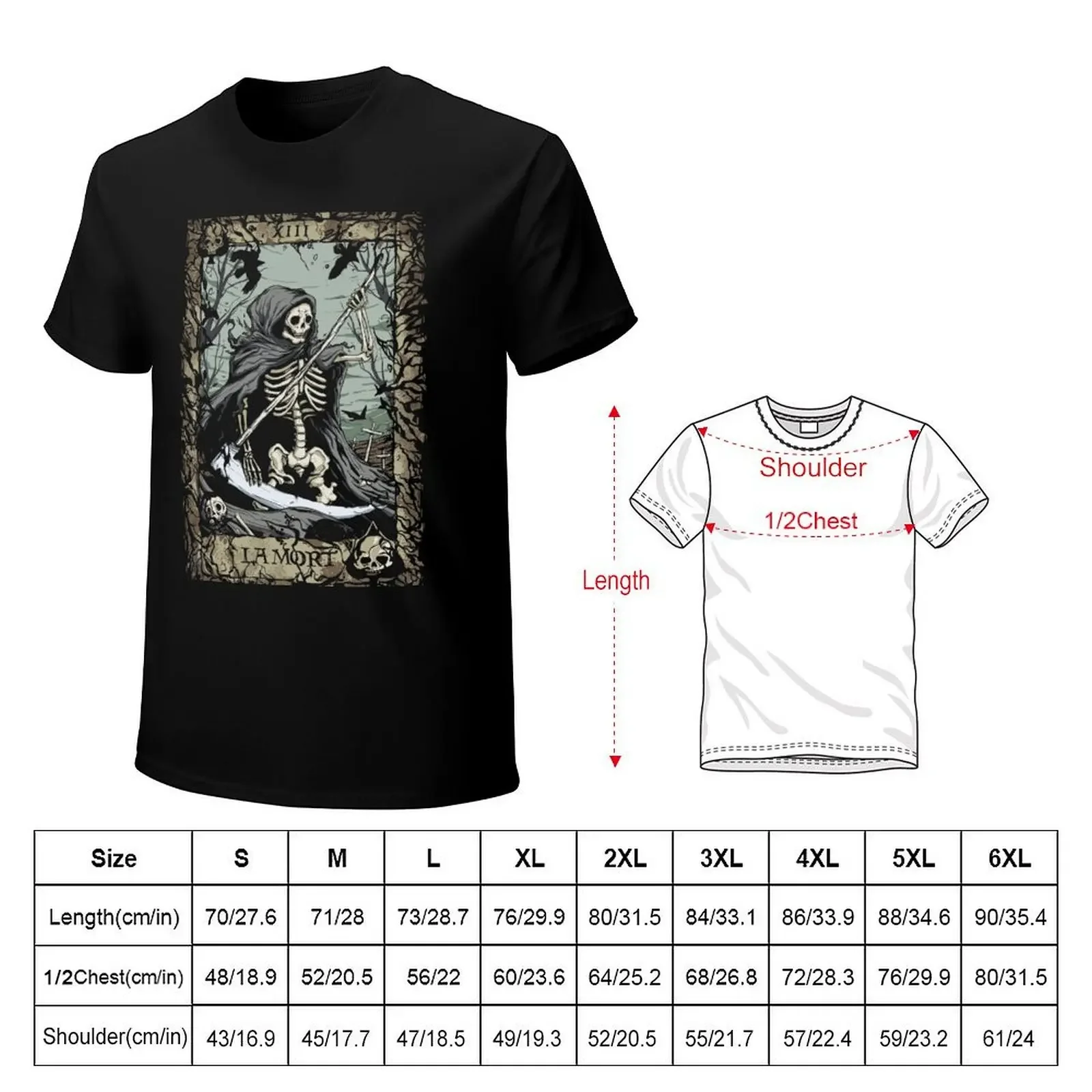 La mort T-Shirt shirts graphic tees custom t shirt anime stuff shirts men graphic