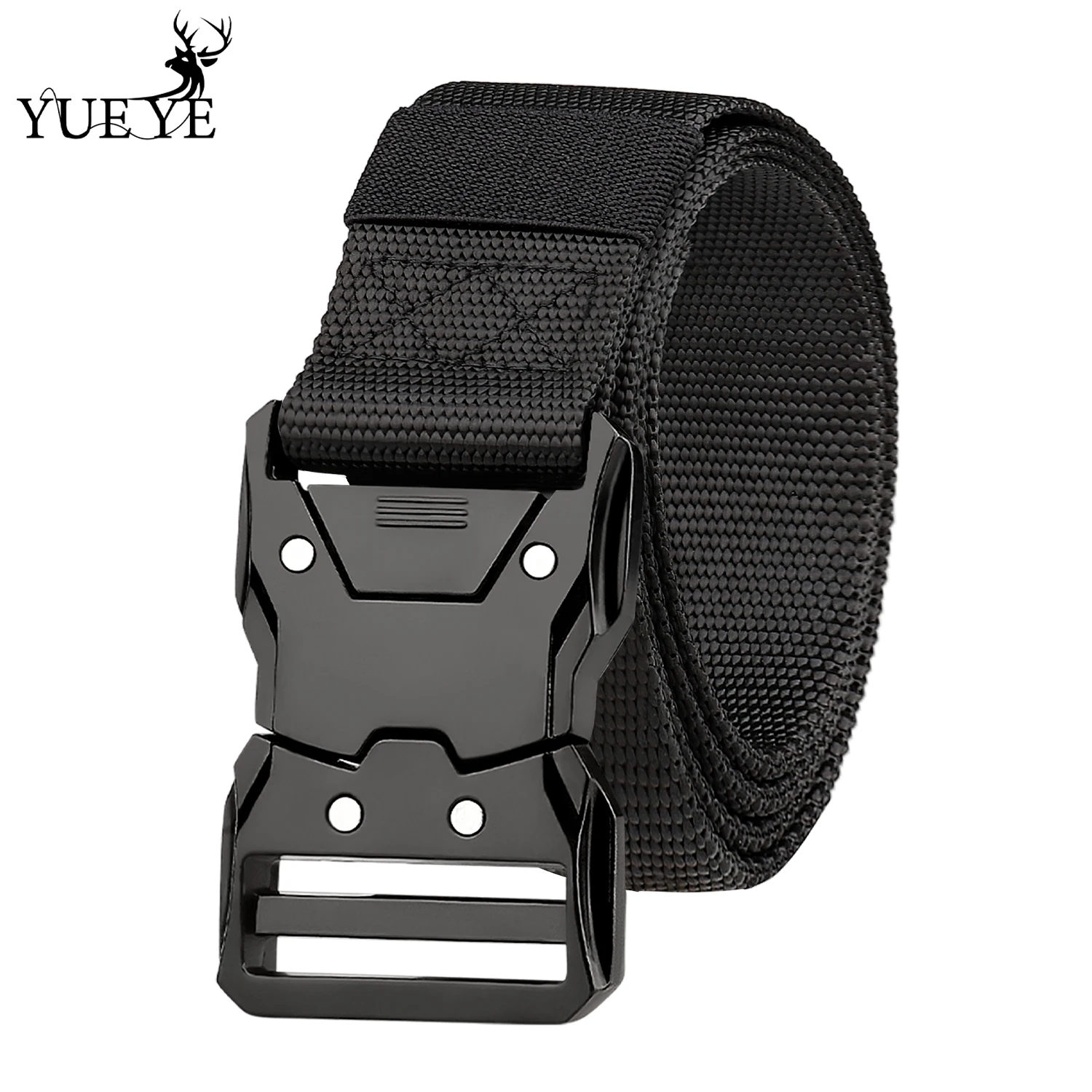 

Men's Outdoor Hunting Metal Tactical Belt Alloy Buckle Nautical Canvas Premium Unisex Nylon Sports Belt