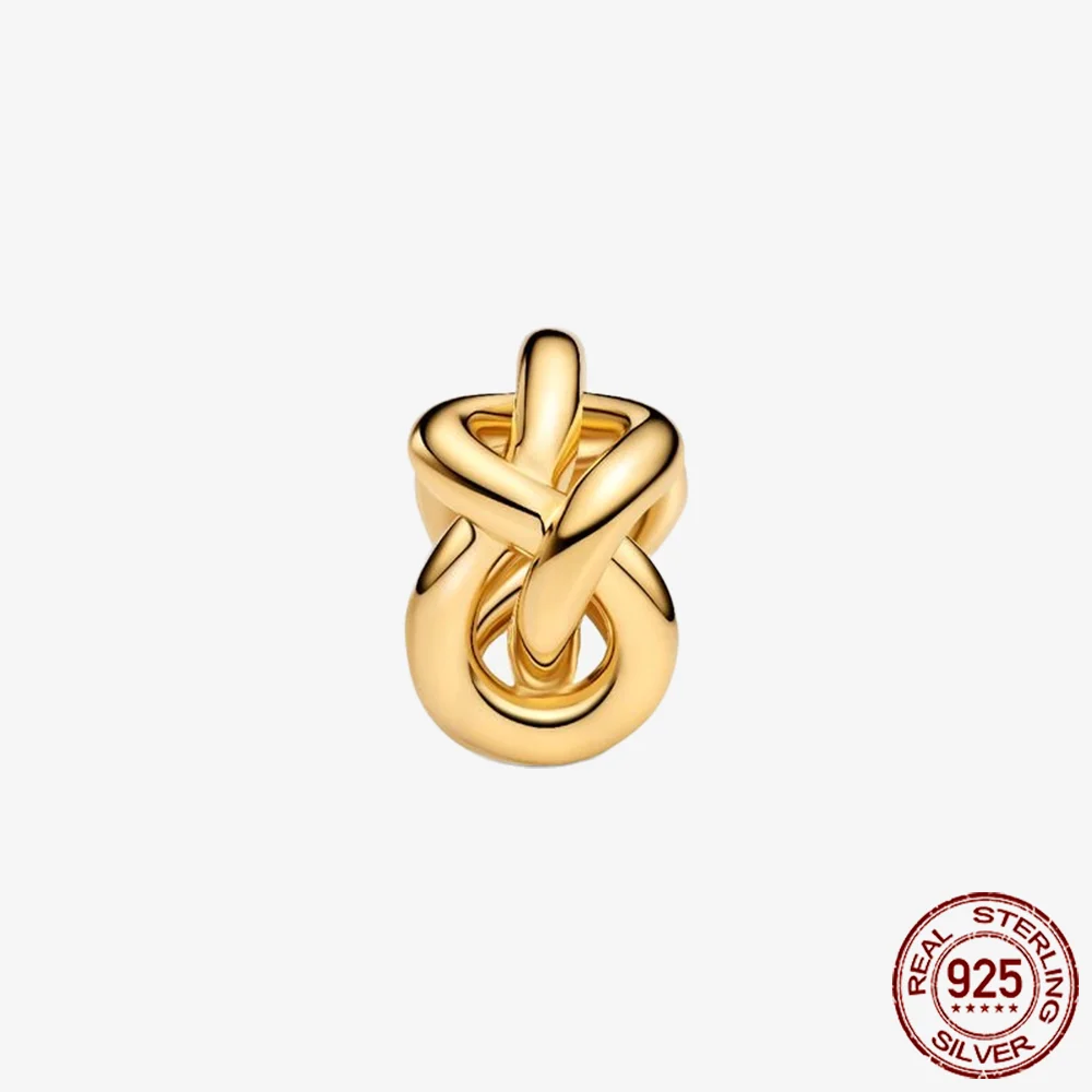 تألق الذهبي سلسلة 925 فضة Pavé كليب سحر سحر صالح الأصلي خرز سوار مجوهرات DIY عشية عيد الميلاد Gft