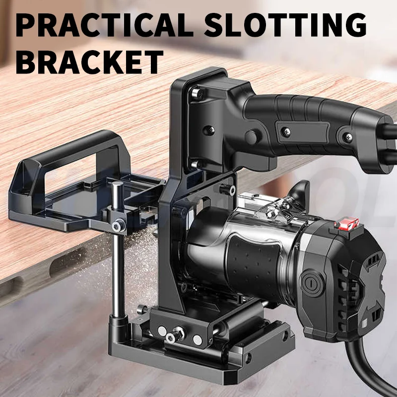 Edge Trimming Machine Portable Mortising Jig Handheld Slotting Bracket Invisible Fasteners 2 in 1 Woodworking Slotting Locator