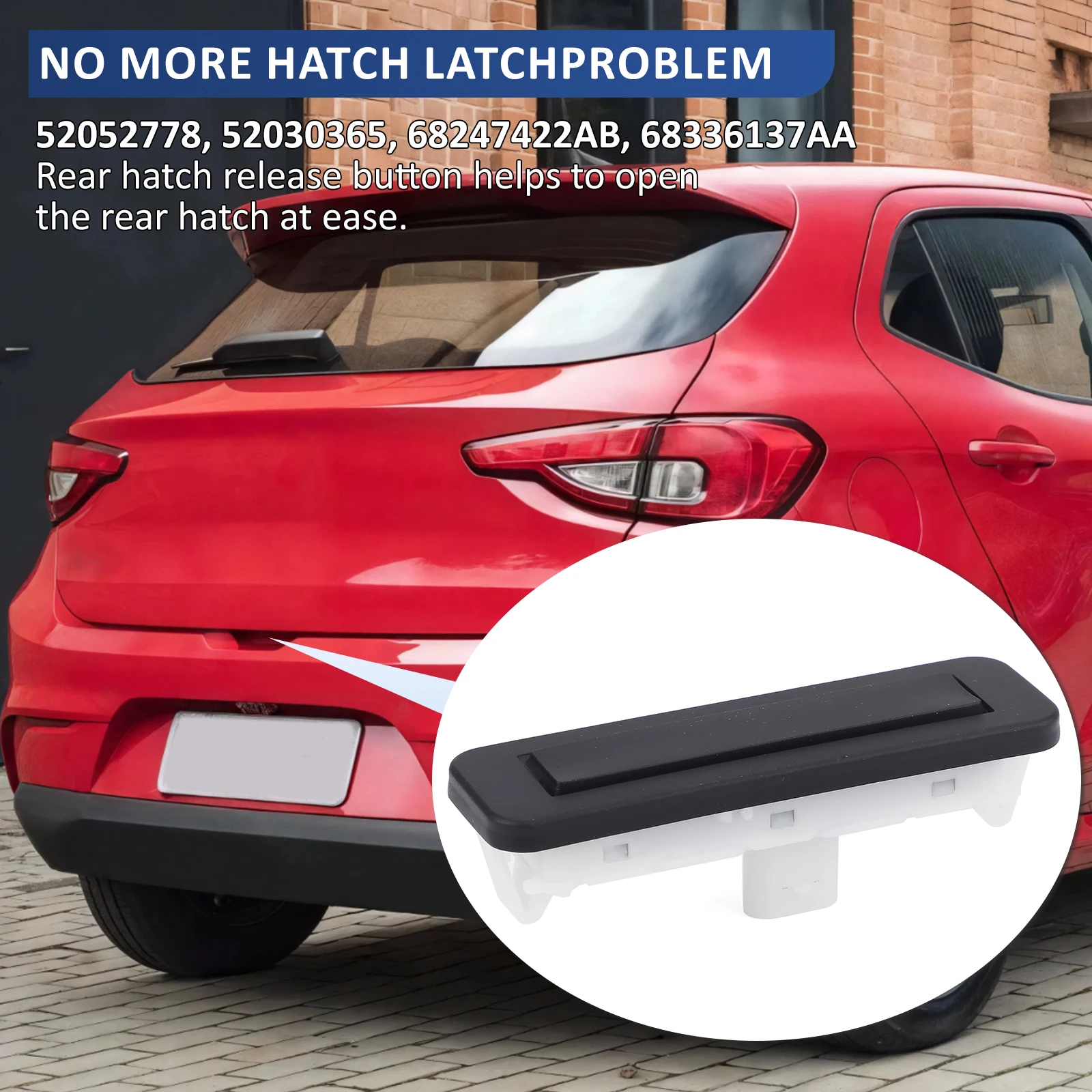 

68247422AB 68336137AA Car Tailgate Lift Release Switch Rear Trunk Opening Button For Jeep Renegade 2015 - 2020 Fiat Argo Cronos