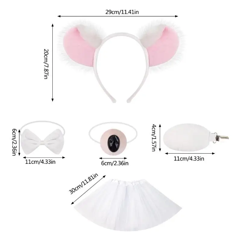 652F แปลก Koala อุปกรณ์เสริมผมสำหรับ Dressing Up เกม Reusable ผ้านุ่มเครื่องแต่งกายตกแต่ง