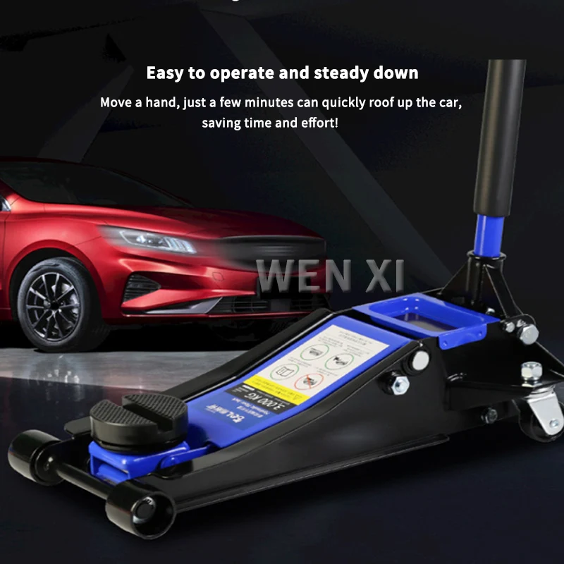 3/4/5 Ton Heavy-Duty Floor Jack Steel Hydraulic Jack With Double Pumps for Quick Lifting Rotating Rear Casters Home Lifting Tool