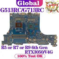 KEFU G513R Mainboard For ASUS G513RC G713R G713RC Laptop Motherboard R5 R7 R9 6th Gen RTX3050