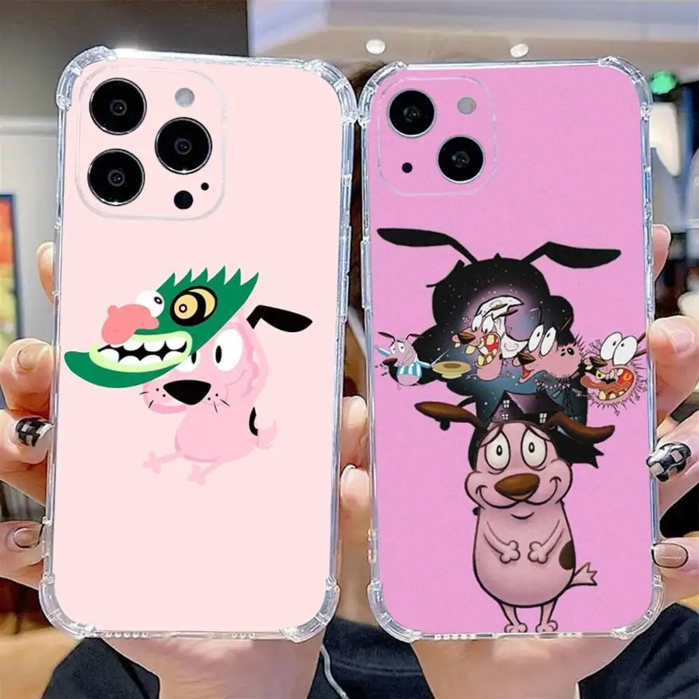 

Cute C-Courages Phone Case For iPhone 16,15,14,13,12,11 Pro,Max,Plus,X,XS,XR,SE,Mini Transparent Silicone Soft