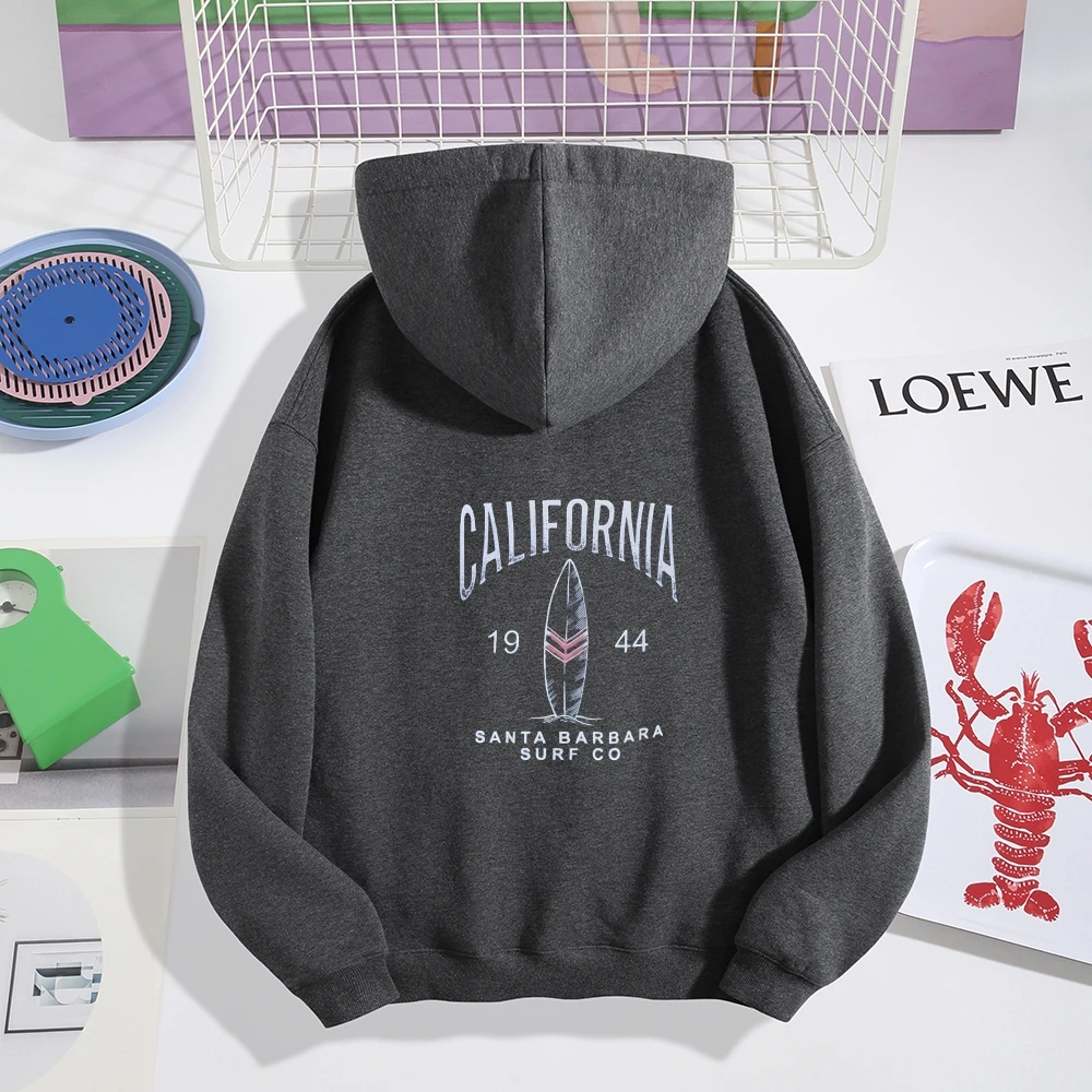 Cali Surf セーター、特大トレンディカリフォルニアパーカー、コンフォートカラーズヴィンテージスウェットシャツ、ストリートウェア秋冬