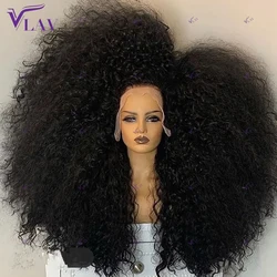 400 Density Human Hair Wigs Afro Kinky Curly Glueless Wigs 360/13×6/13×4 HD Transparent Lace Frontal Wigs Preplucked For Women