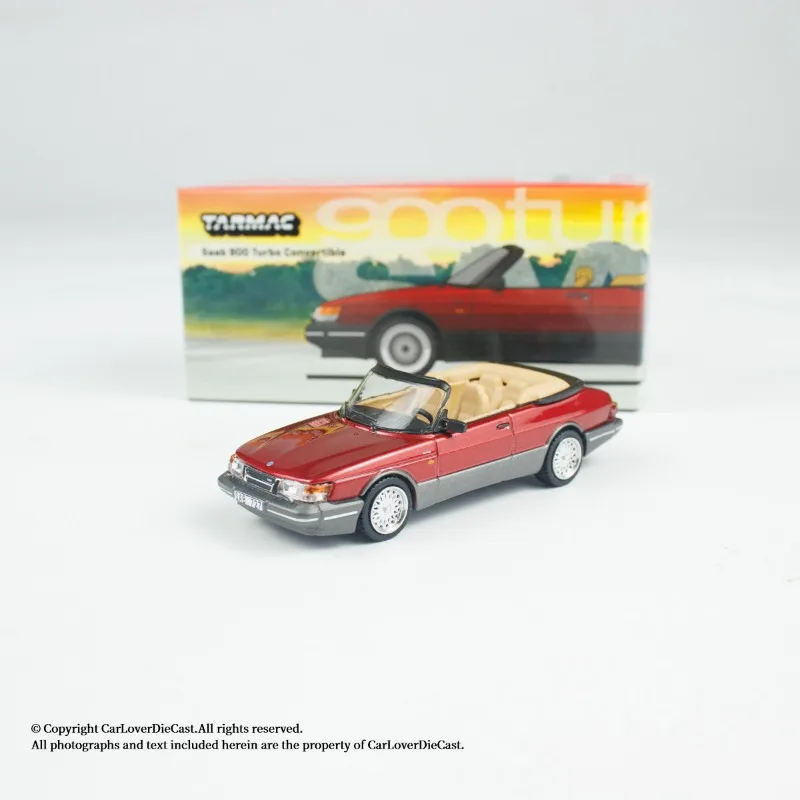 Diecast TW 1:64 Scale Saab 900 Turbo Convertible Alloy Car Model
