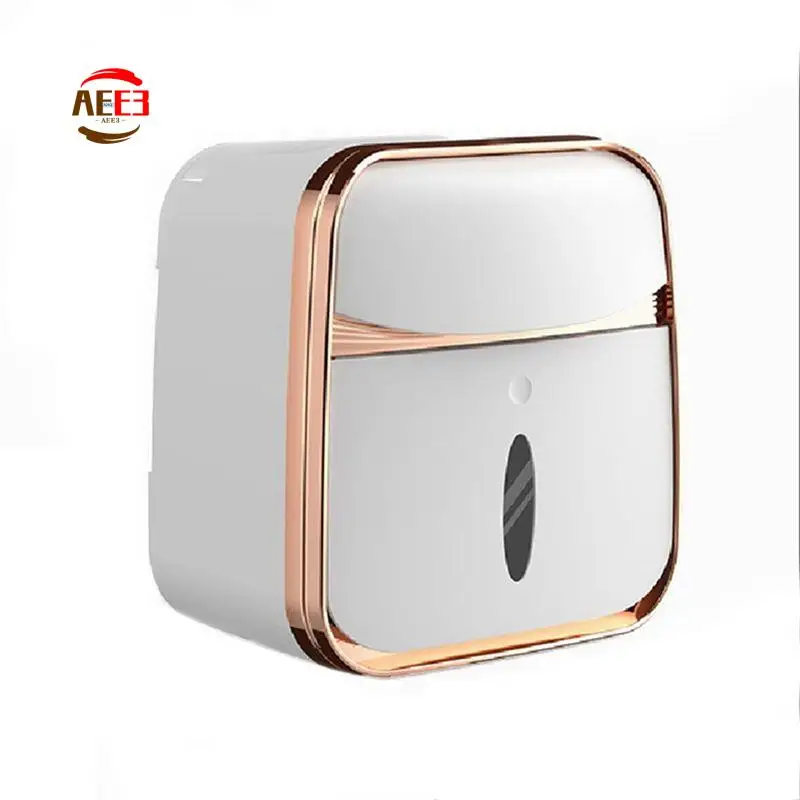 

AEE3-White Toilet Tissue Box Wall-Mounted Waterproof Toilet Paper Box Toilet Toilet Paper Roll Rack