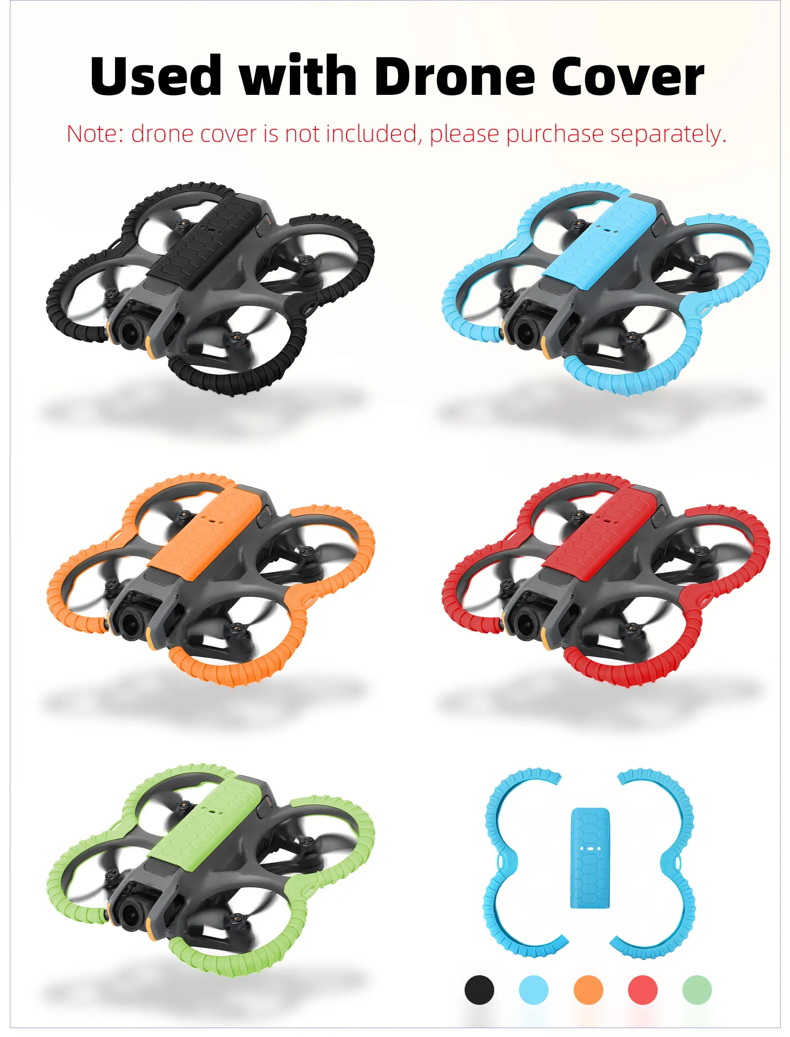 

Anti Collision Protectors for DJI Avata 2 Reliable Bumpers Designed for Propeller Safety and Flight Protection