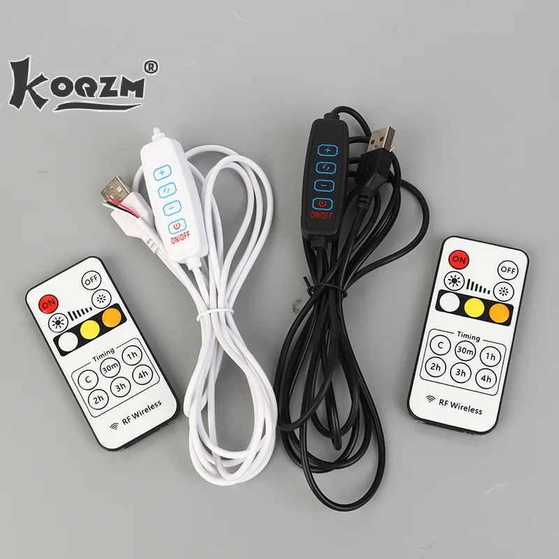 

DC 5V LED Dimmer 2m USB Cable With Switch Dimmable Remote Control 3Pin Extension Wire For Single 3 Colors CCT LED Light