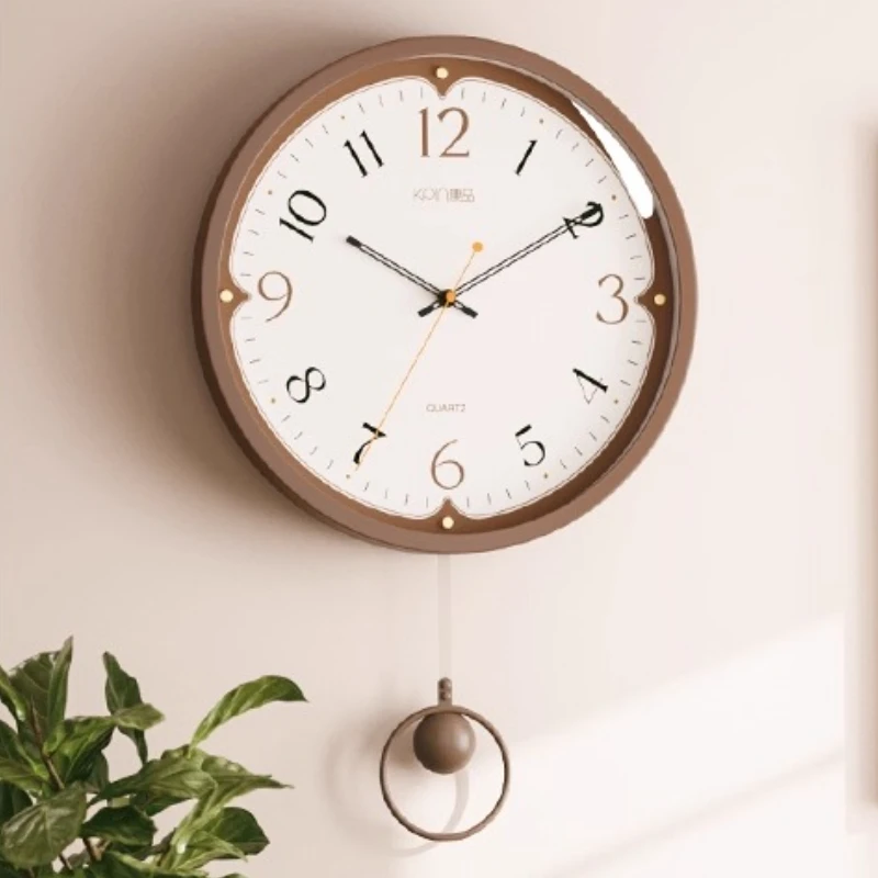 

Creative Design Wall Clock Living Room Wall-Mounted Digital Clock Mural Watch Mute Swinging Large Wall Clock Home Decor Items