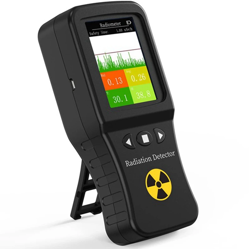 

Geiger Counter Real-Time Mean Cumulative Dose Modes Radioactive Tester Temperature Humidity