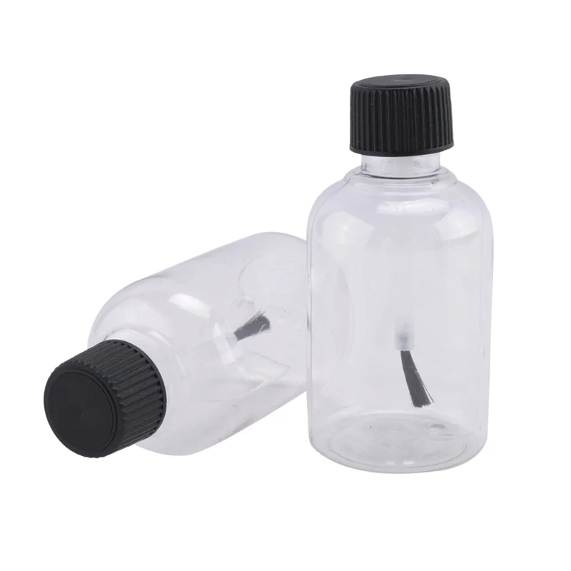 

96 шт. пластиковые пустые бутылки с клеем с кисточками, 1,7 унции, художественные пустые бутылки с краской, клей для малышей, товары для рукоделия-B61B