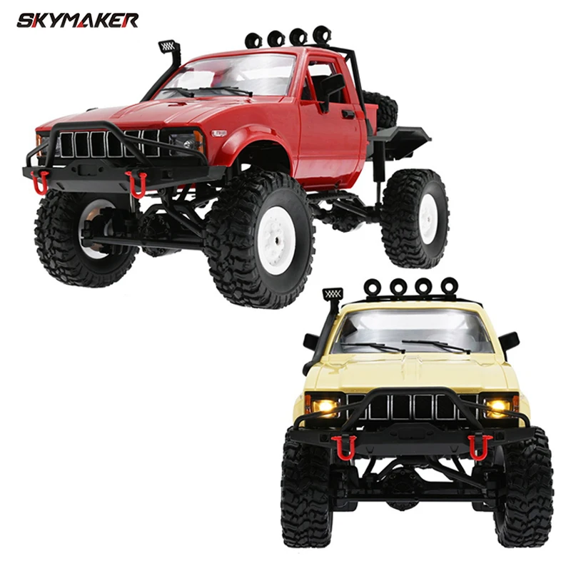 WPL C14 1:16 2.4G 2CH 4WD Mini Off-road RC Semi-truck with Metal Chassis / TPR Tires / 15km/h 1/16 Rc Truck Cars