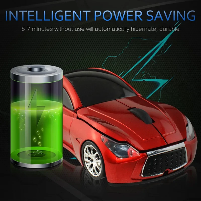 

Ergonomic Optical Silent Mice 2.4G Wireless Infiniti Sports Car Styled Computer Mouse For PC Laptop Desktops Children's Gifts