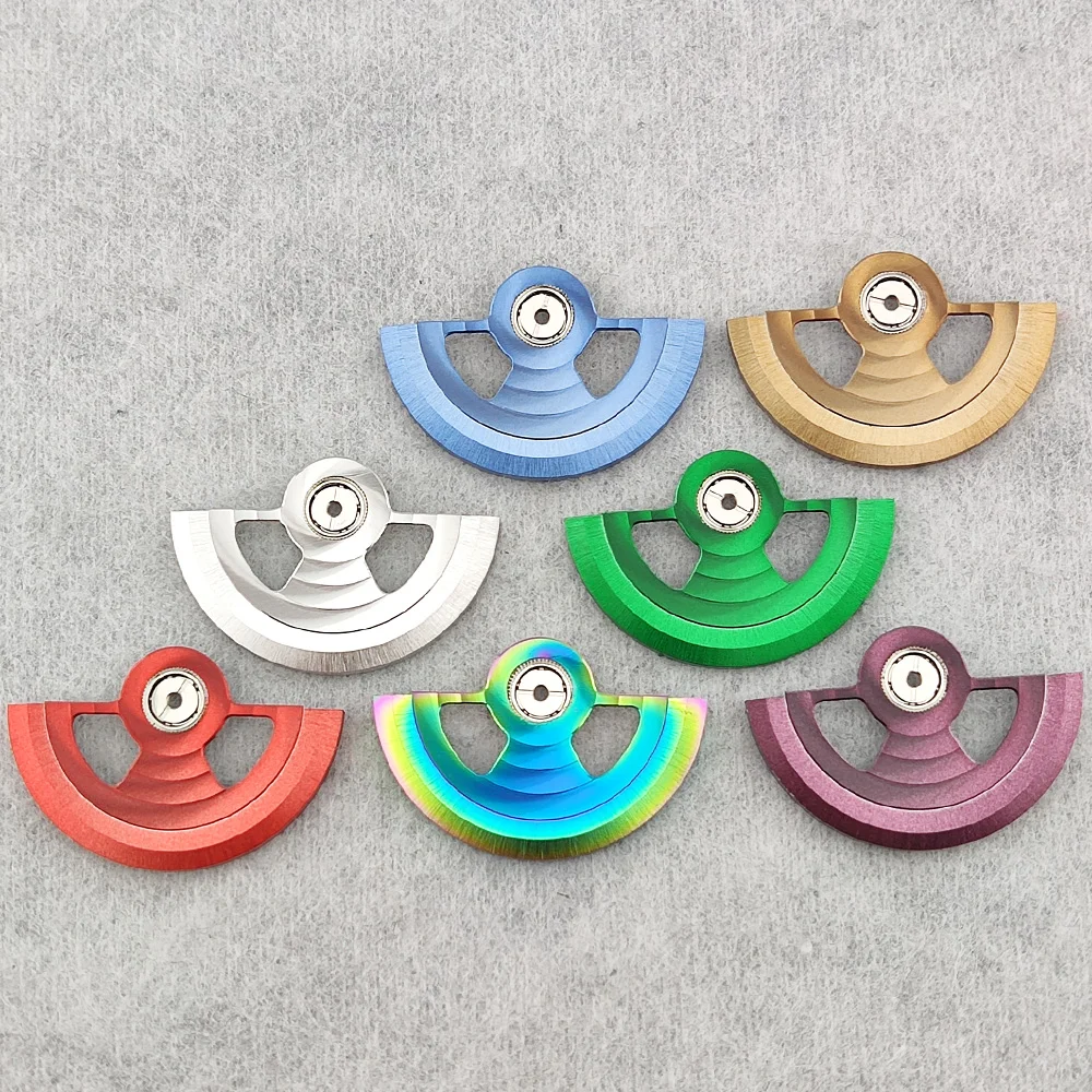 NH35 Oscillating Weight Rotors Hollow Multi-Layer Wave Watch Metal Rotor Compatible Fit NH35 36 38 4R Movement Replacement Parts