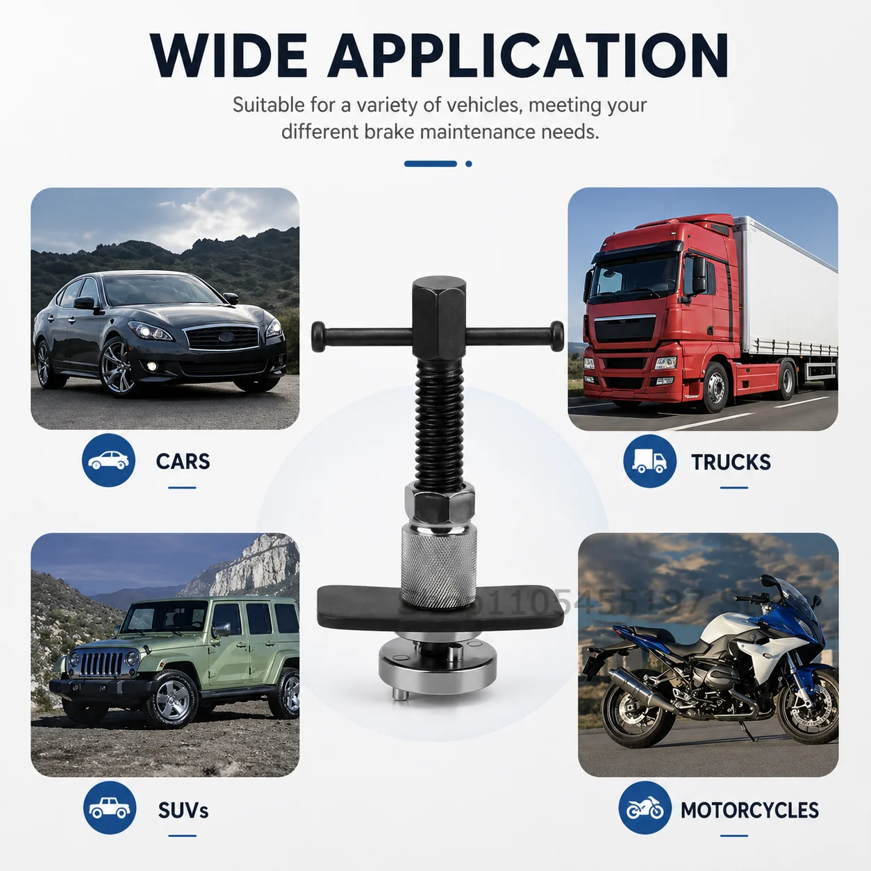 Car Wheel Cylinder Disc Brake Pad Caliper Piston Reverse Wheel Pump Separator Truck Trailer Auto Parts Repair Professional Tools view 6