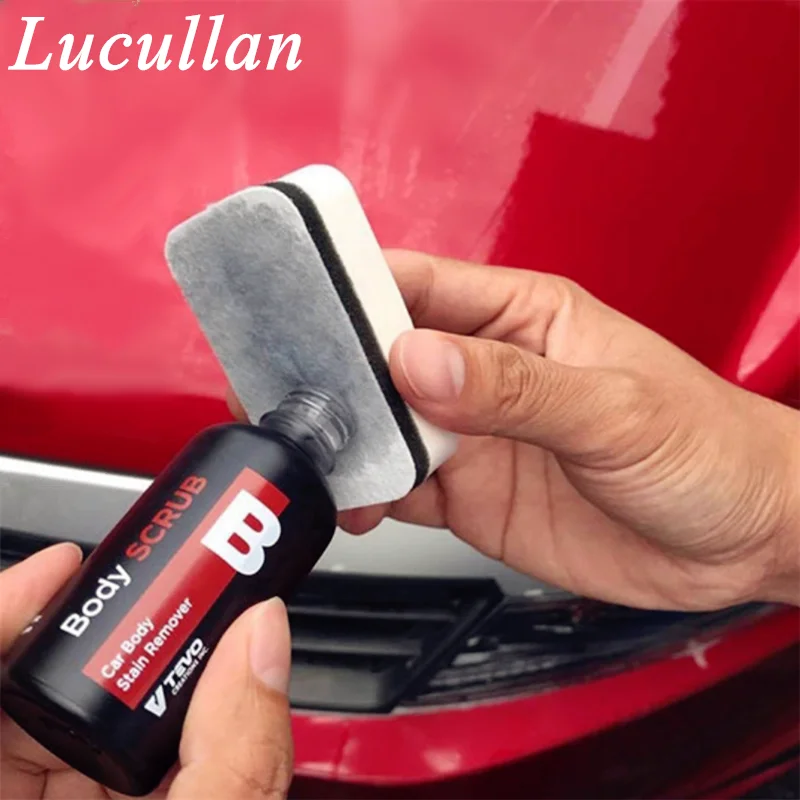 Lucullan Design Non-Woven Fabric Nano Paint Coating Sponge Car Liquid Ceramic Coat Auto Glass Care Protection Applicator