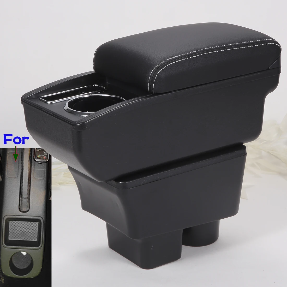

For Skoda FABIA Armrest box For Skoda Fabia II 2 Car Armrest 2008-2014 Storage Box Dedicated Interior Details Auto Accessories