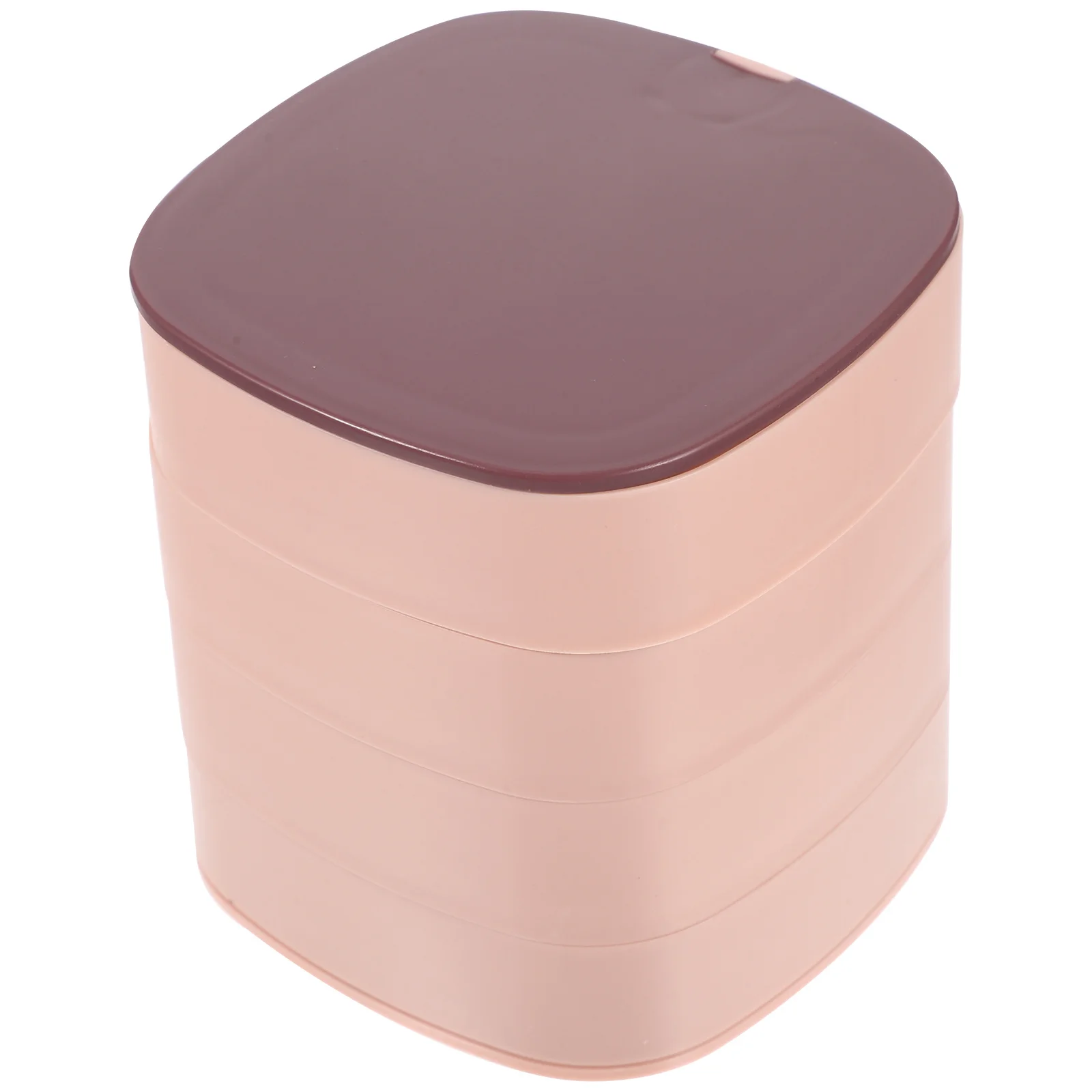 

Rotary Jewelry Box 4-Layers Multi-Layer Jewelry Holder Rotating Earring Box Desktop Organizer Home Supplies Ring Storage Case