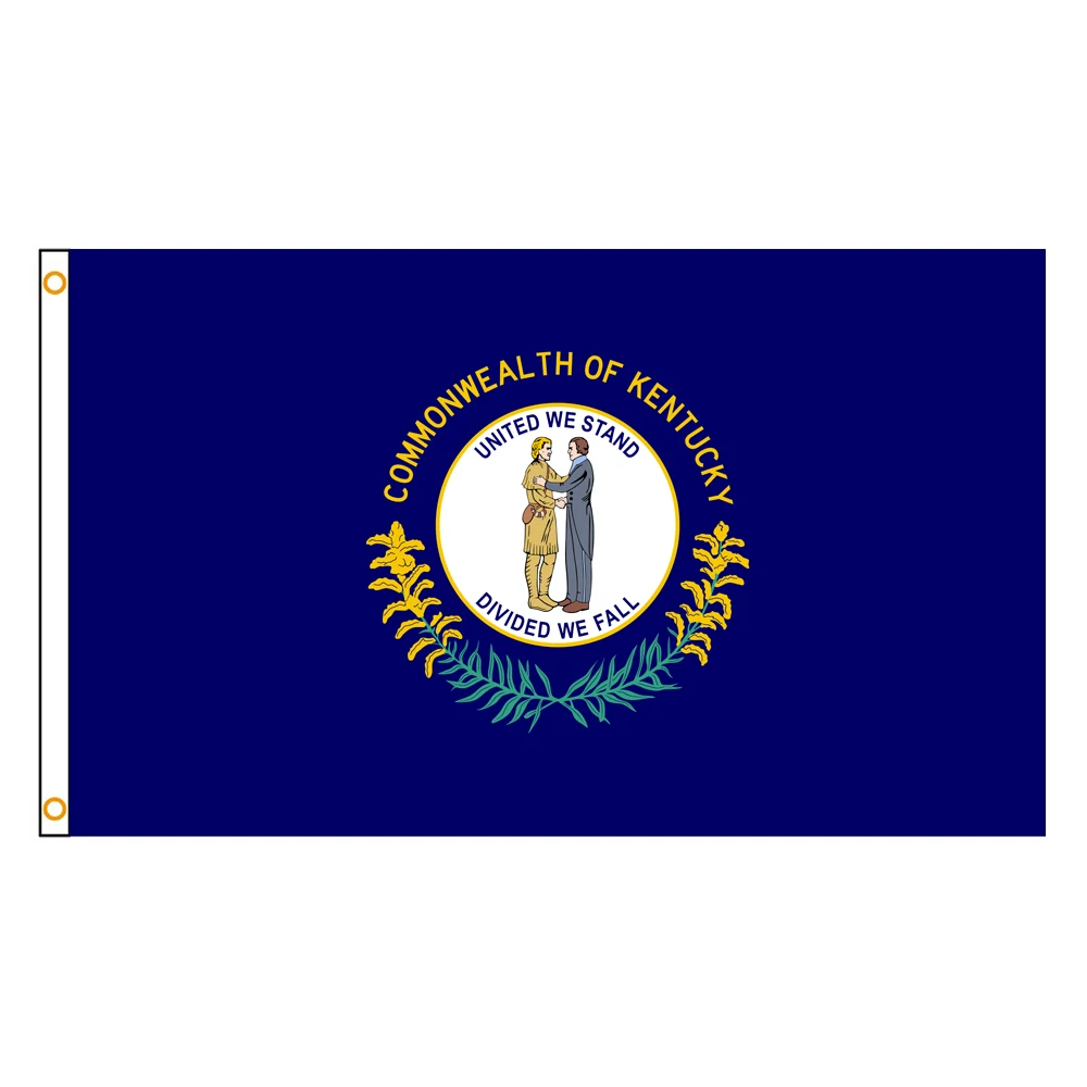 60×90 90x150 120×180CM Kentucky state usa Flag Polyester Printed Banner Tapestry For Decor