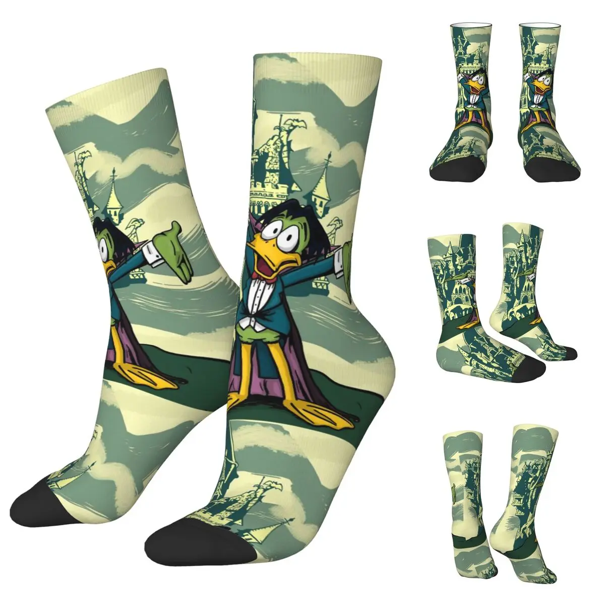 

3D printing cosy Unisex Socks,Hip Hop Count Duckula Vampire Lord The Castle Straight Interesting Four Seasons Socks