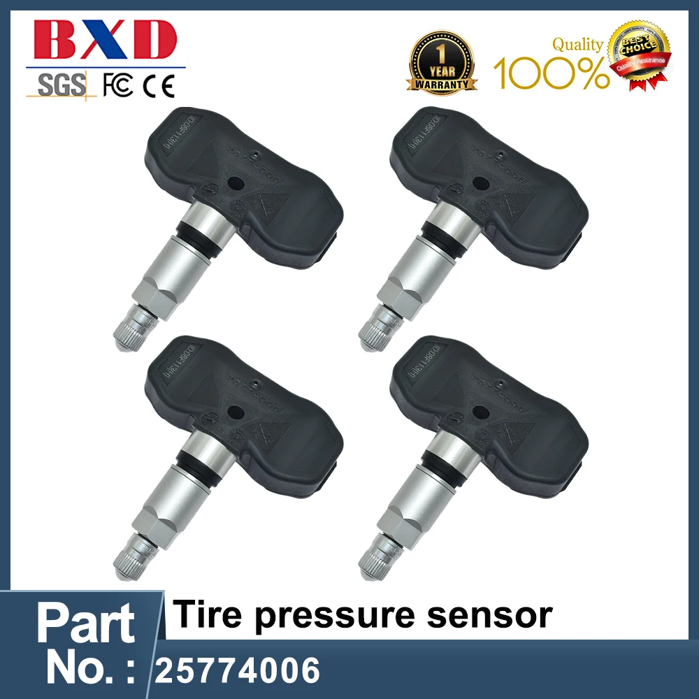 

1/4PCS Tire Pressure Sensor 25774006 315MHz For Buick Rainier Cadillac Cts Chevrolet Ssr Trailblazer Ext GMC Envoy Car Parts