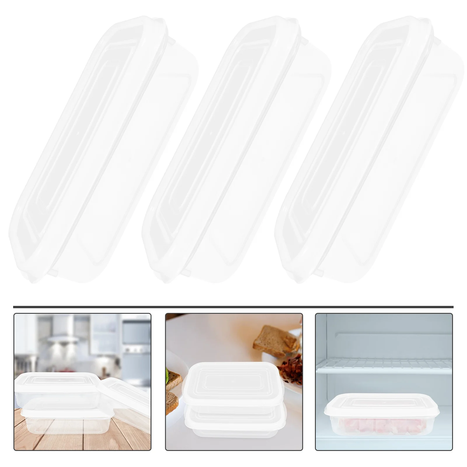 

3 Pcs 350ML Food Storage Box Fresh Container Fridge ganizer Vegetable Fruit Containers Sealed Kitchen Plastic Boxes Produce