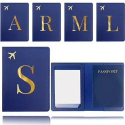 Passport Cover PU Leather Travel Passport Holder Waterproof And Dustproof Portable Card Case For Purse Pocket Letter Pattern