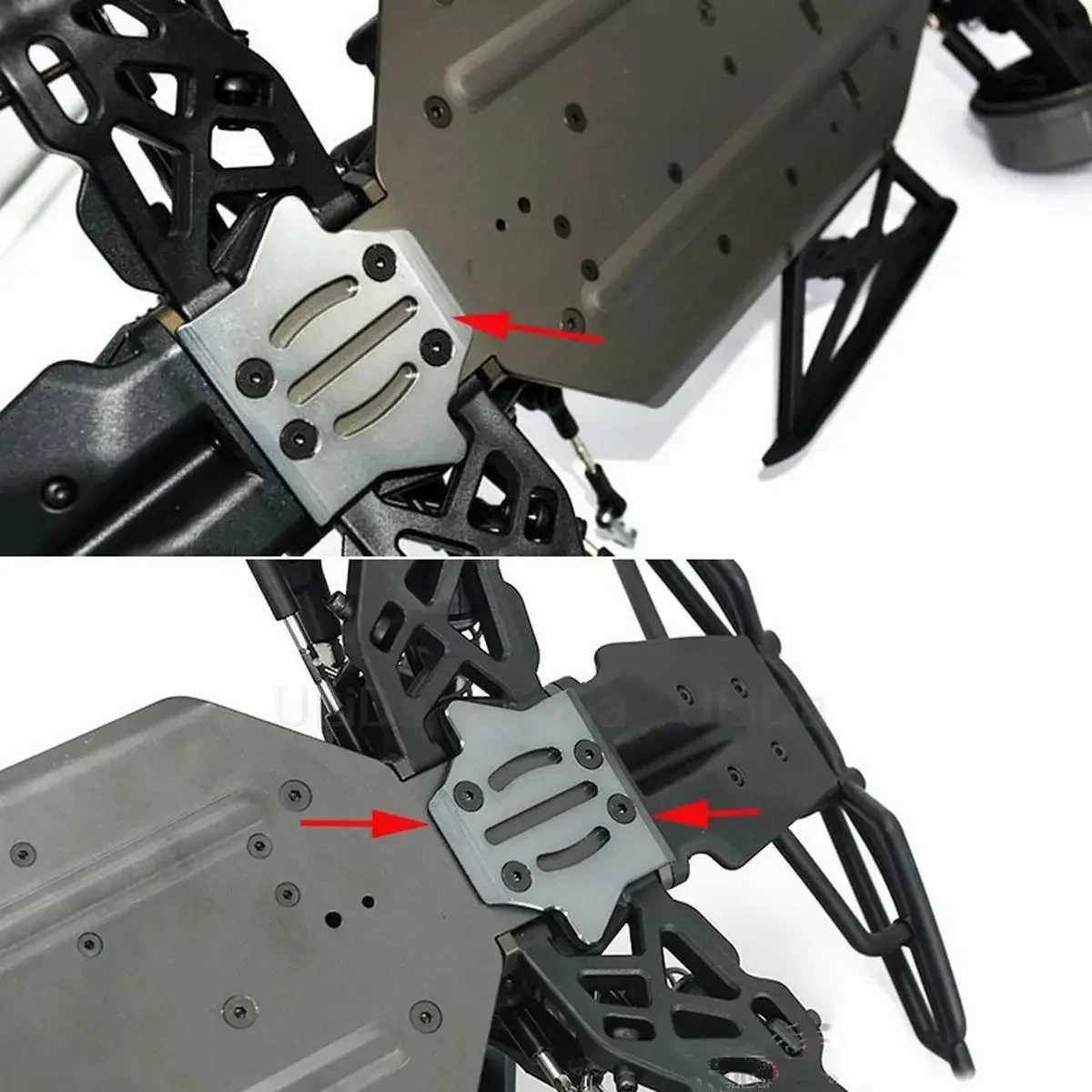 Алюминиевая металлическая защита шасси с ЧПУ, защитная пластина, защита от царапин для HOBAO 8SC H9, детали для обновления радиоуправляемого автомобиля