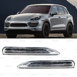 95863118100 95863118200 Car Front Bumper Daytime Running Light LED DRL Driving Lamp For Porsche Cayenne 2011-2014