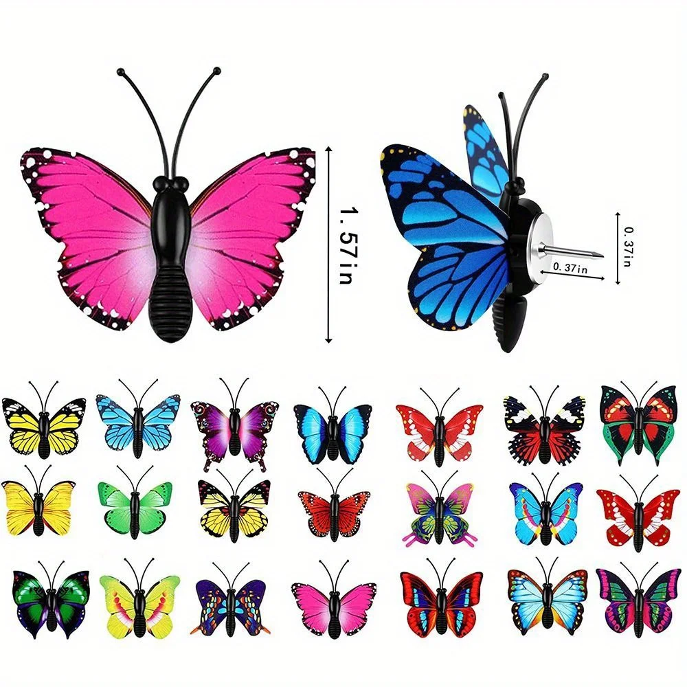 Butterfly Decorative Thumb Tacks (30-Pack) image