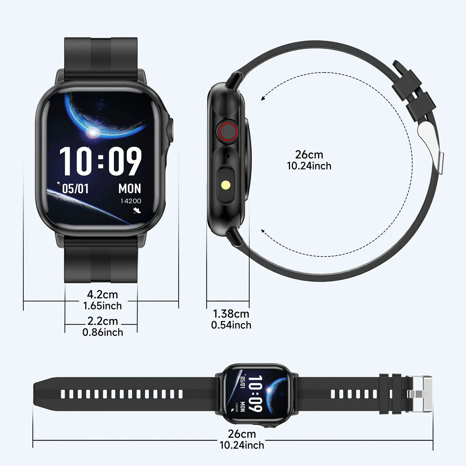 Smart Watch For  Full Touch Screen Bluetooth Call Waterproof Watches Sport Fitness Tracker Smartwatch Lady Reloj Mujer