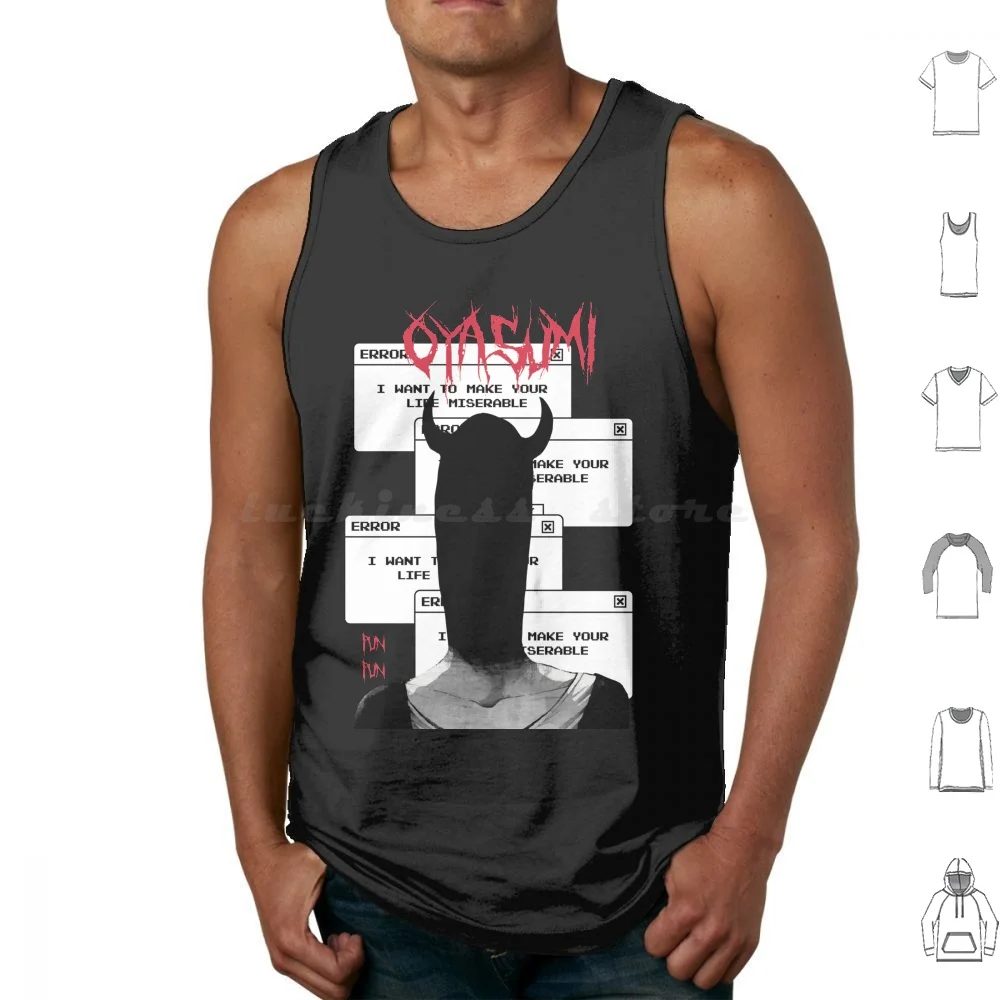 Oyasumi Punpun de Asano-Onodera Punpun camisetas sin mangas de algodón estampado Oyasumi Punpun Oyasumi Punpun Manga Oyasumi Punpun Anime
