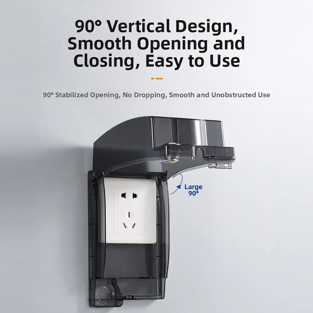 Glue Back Socket Shield Waterproof Socket Cover Robust Design Protection Moisture Resistant Shell Effortless Attachment