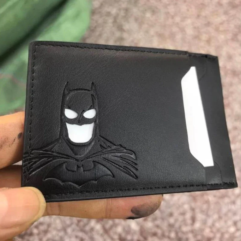 Nueva Cartera de Cuero de Batman 2026, Porta Tarjetas con Máscara de Superhéroe Personalizada, Cartera Heroica con Identificación de Batman, Regalo