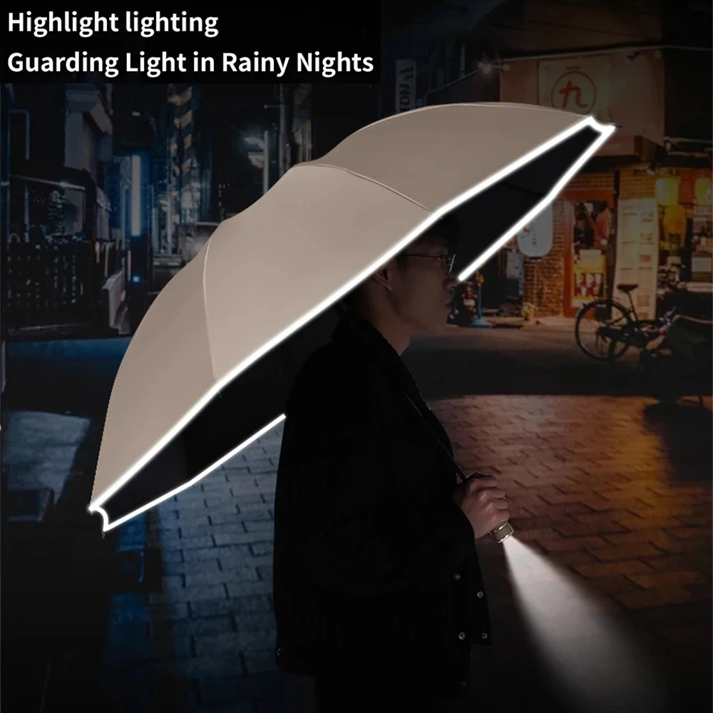 Reverse Folding Umbrella Multifunctional Fully Automatic Parasol High Quality Rain Gear UV Parasol Multicolored Durable Sunshade