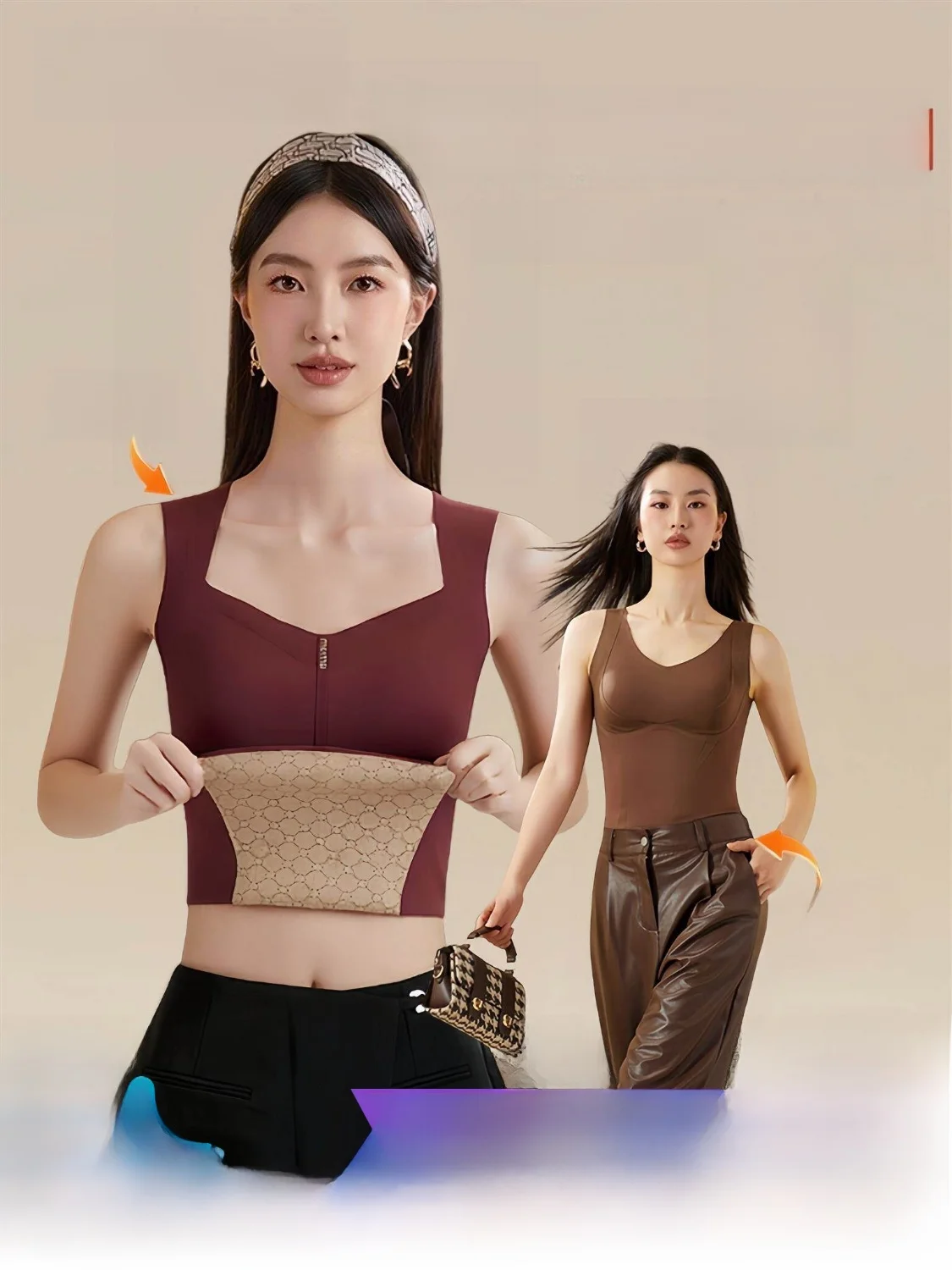 暖かいフリース起毛ワイヤレスブラサーマルベストm09m0カットラベル若々しいソフトナイロンポリエステルスパンデックス混紡vネックサーマルベスト