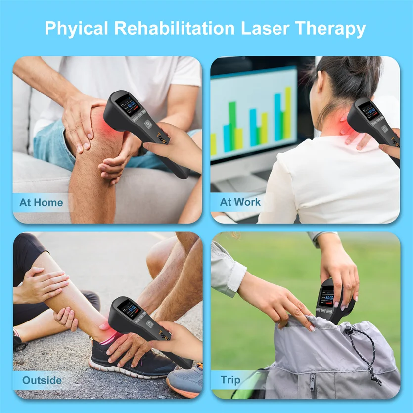 Terapia de luz roja para tendinitis LLLT, tratamiento láser para quiropráctica, aumento de la función inmunológica del cuerpo, recuperación corporal, 880mW