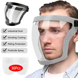 Maschera di protezione per il viso da lavoro Protezione trasparente per il viso integrale da lavoro di sicurezza Accessori per scudo antiappannamento da cucina multifunzionali