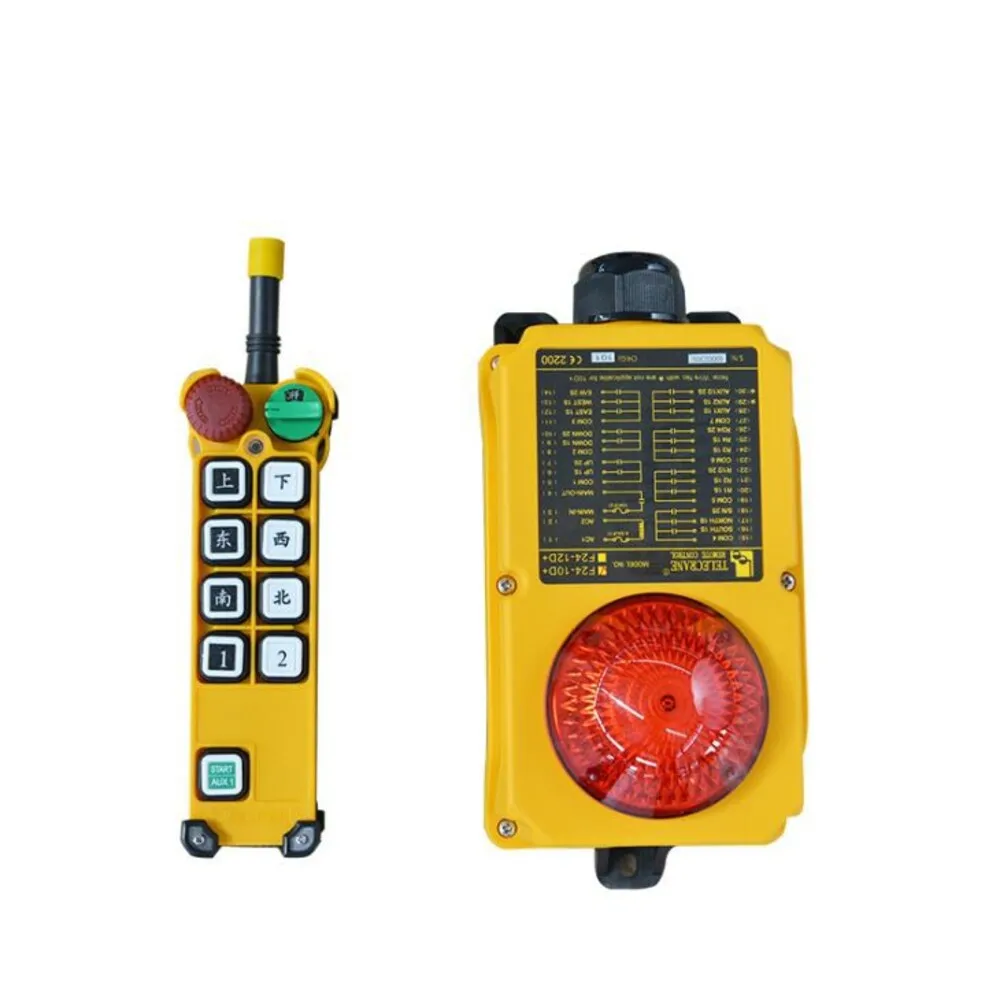 Industrial radio controller for electric hoist