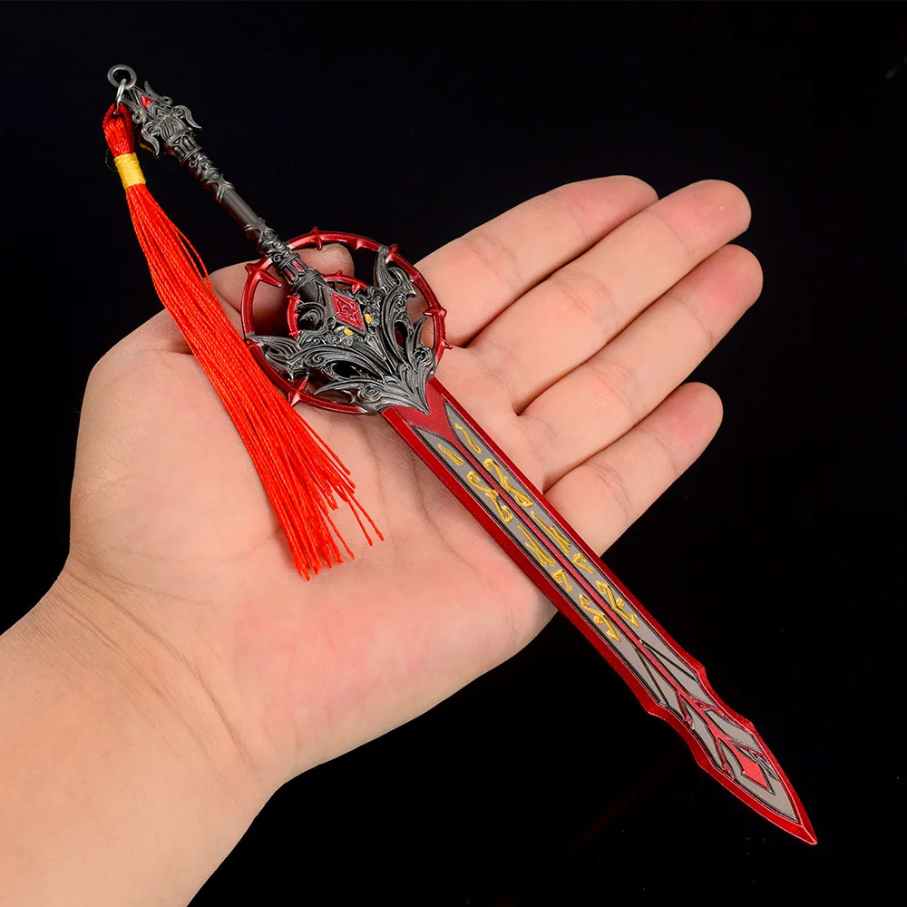 22CM Xiu Luo Zwaard Naraka Bladepoint Game Perihey Volledig Metalen Ambachtelijke Wapen Model Ornamenten Collectible Katana Speelgoed Jongen geschenken