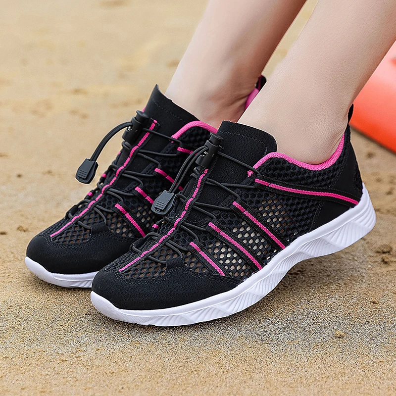 Männer Frauen Strand Aqua Wasser Schuhe Canyoning Outdoor Waten Upstream Creek Fluss Tracing Schuhe Amphibien Camping Entwässerung Löcher – Detail 12