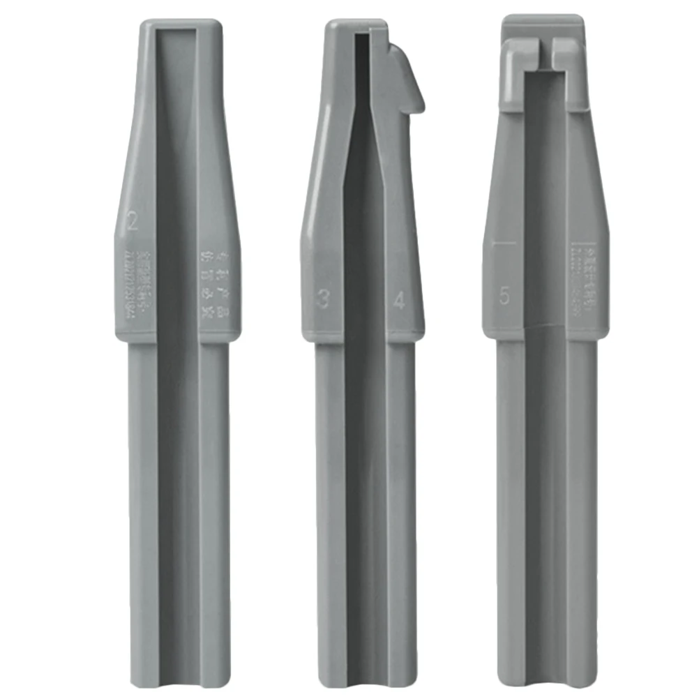 Taille-crayon en bec de canard, outil auxiliaire pour stylos de maquillage pour sourcils et lèvres, aide à l'affûtage, Angle de précision en plastique gris, 3 pièces