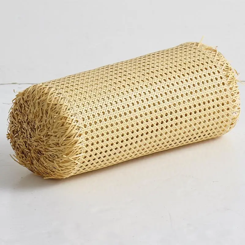 1M Length Imitation Rattan Woven Mesh Pe Plastic Material Retro Simplicity Handmade Diy Furniture Decoration Accessories